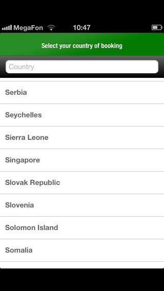 europcar select country photo